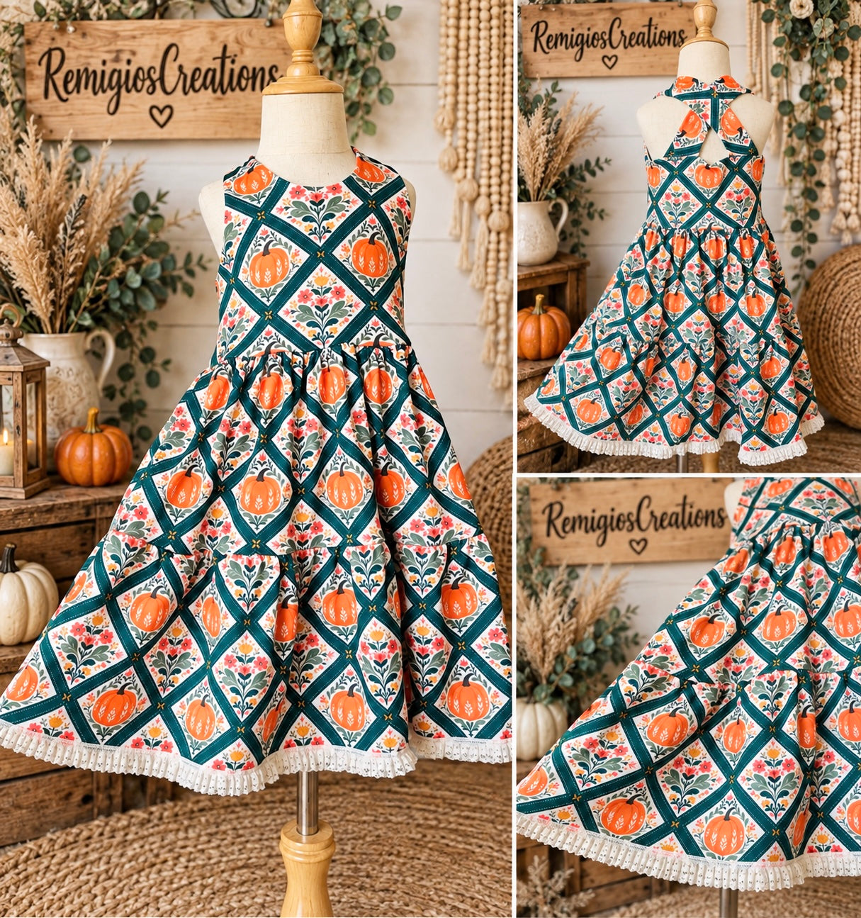 RTS 4T Indy Tiered Dress w/Lace