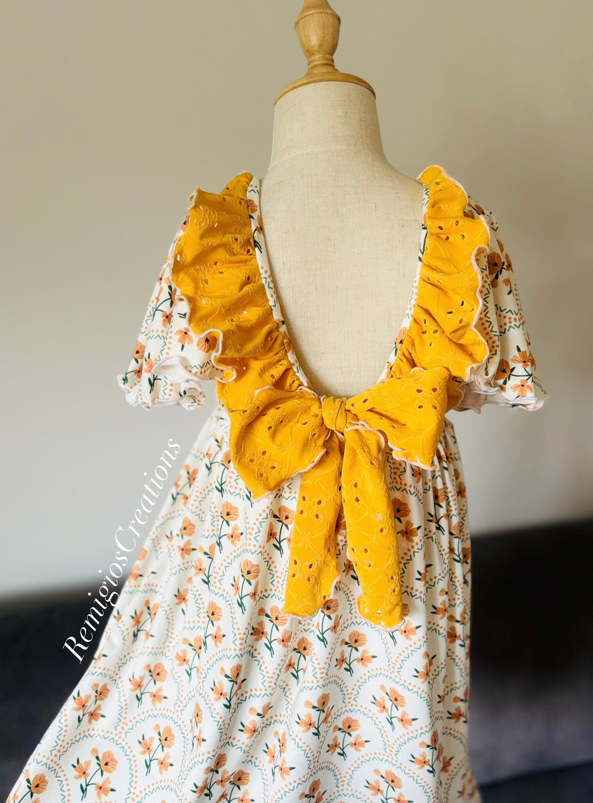 RTS 5T Ruffle Bow Dress