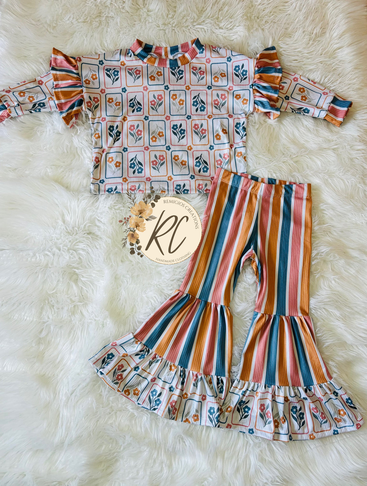 RTS 3T New Pants w/Ruffle Lounge Top
