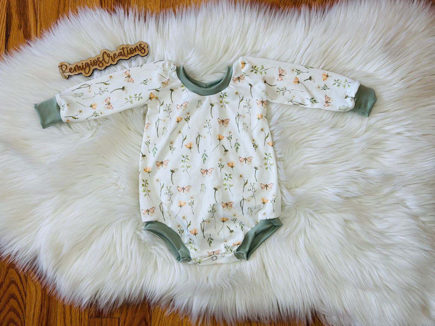 Custom Violet Bubble Romper (upload file)