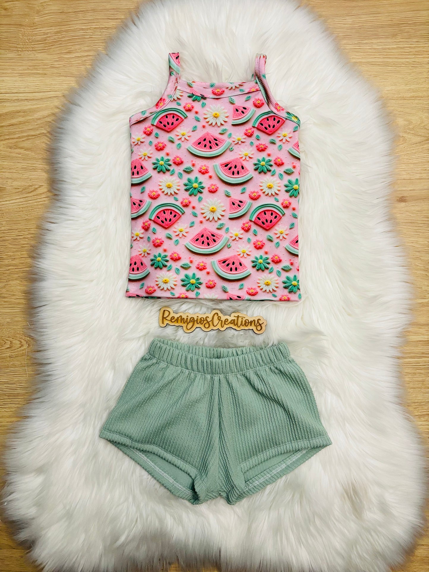 Custom Cami Tank/Peplum W/Breezy Shorts (upload file)
