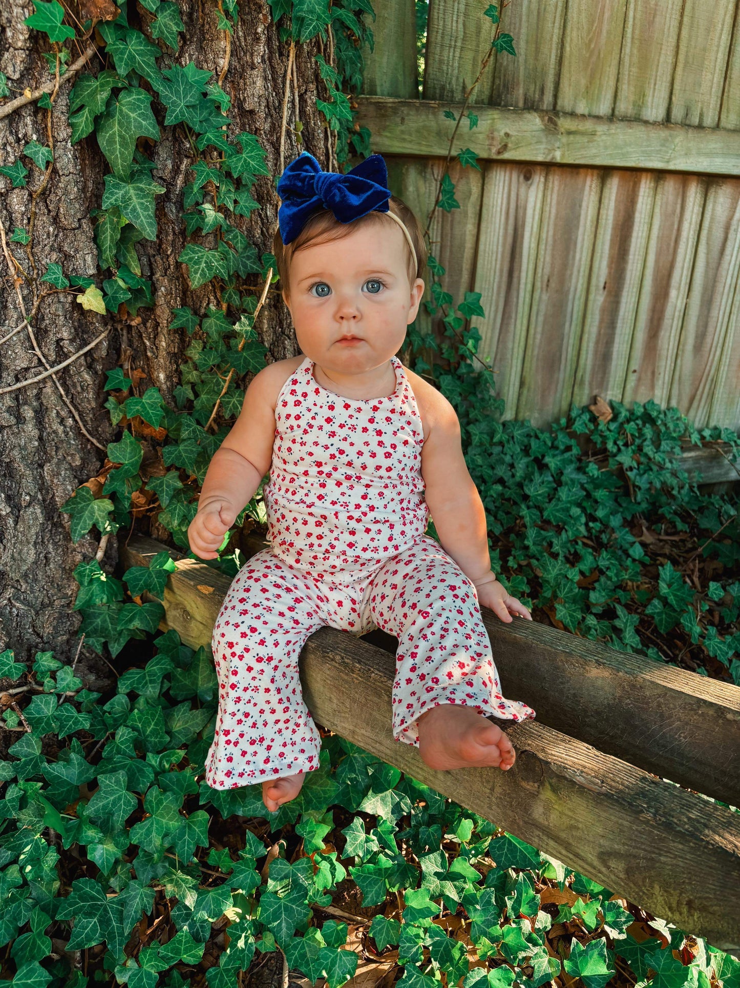 Custom Brielle Flare Pants Romper (upload file)