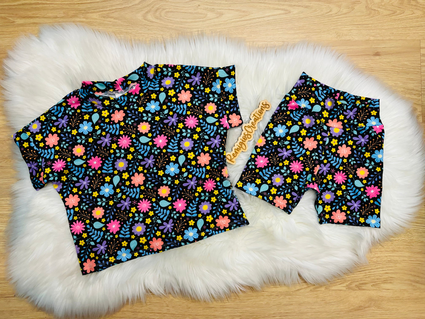 Custom Lounge Top w/Biker Shorts (upload file)