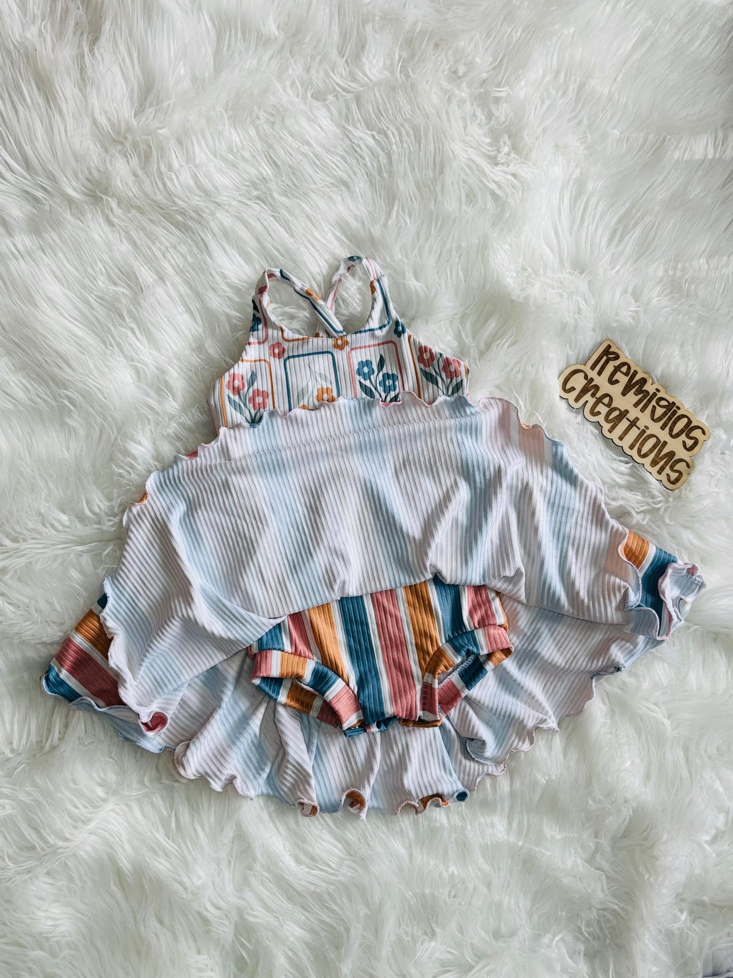 RTS 6-9 Crossback Tofino Dress w/Bodysuit