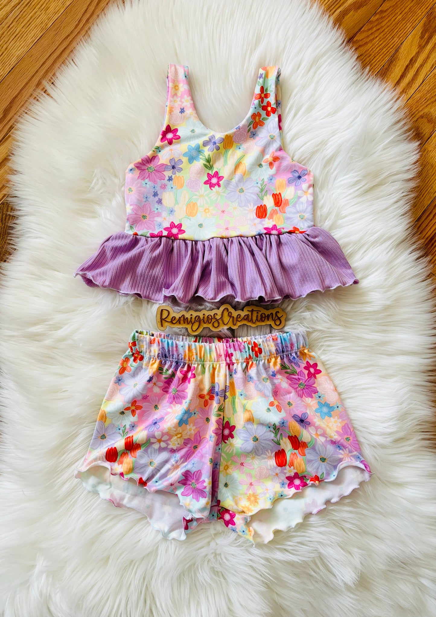 Custom Paisley Top w/Breezy Shorts (upload file)