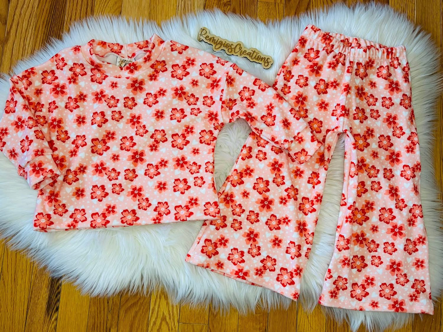 Custom Wide Leg Lounge Set (upload file)
