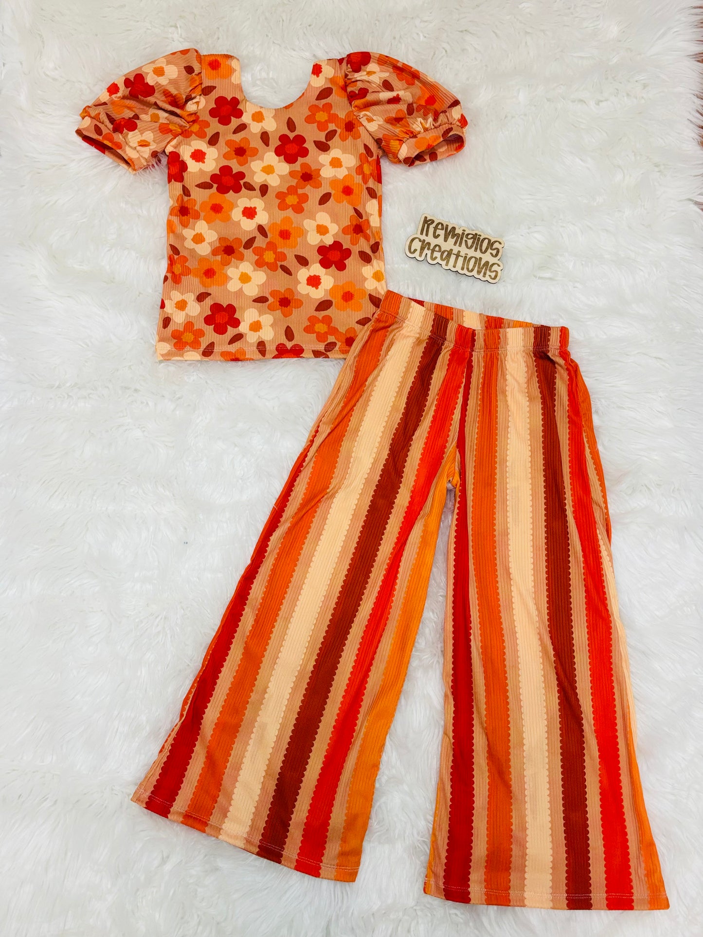 RTS 6Y Puff Sleeve Tank w/Wide Leg Pants