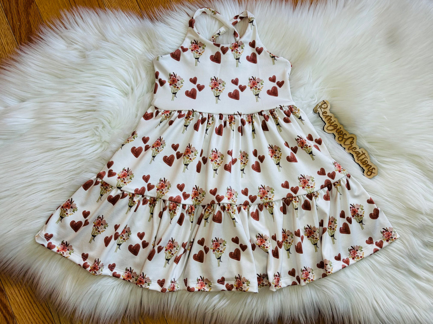 Custom Tunic Crossback Tier Dress (upload file)