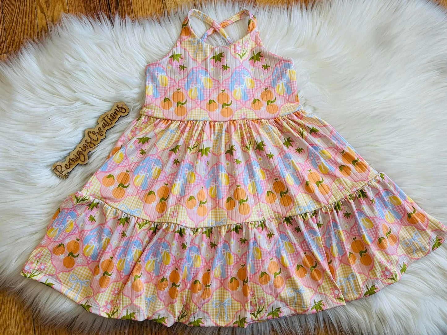 Fruit Tunic Crossback Tier Dress