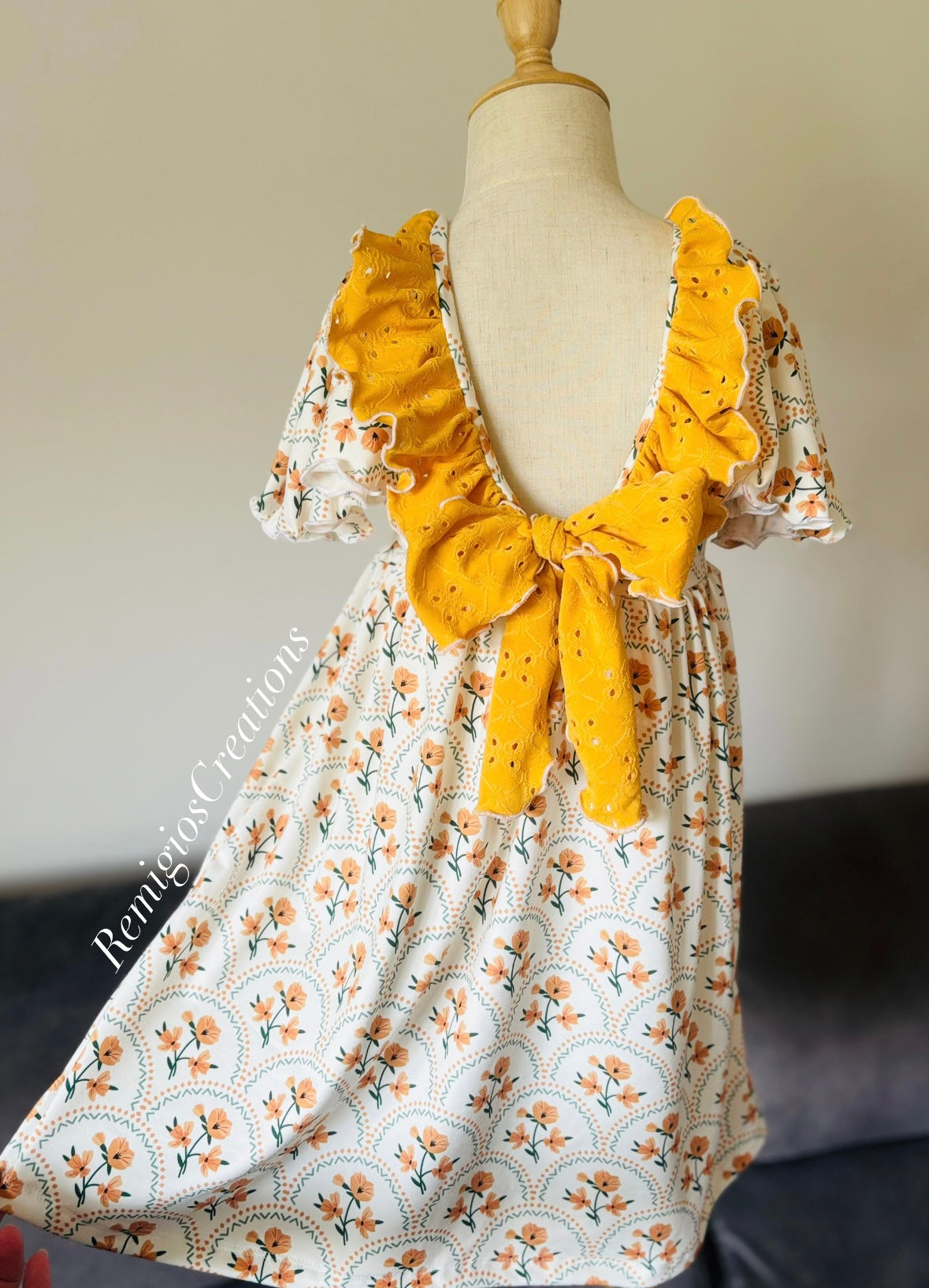 RTS 5T Ruffle Bow Dress