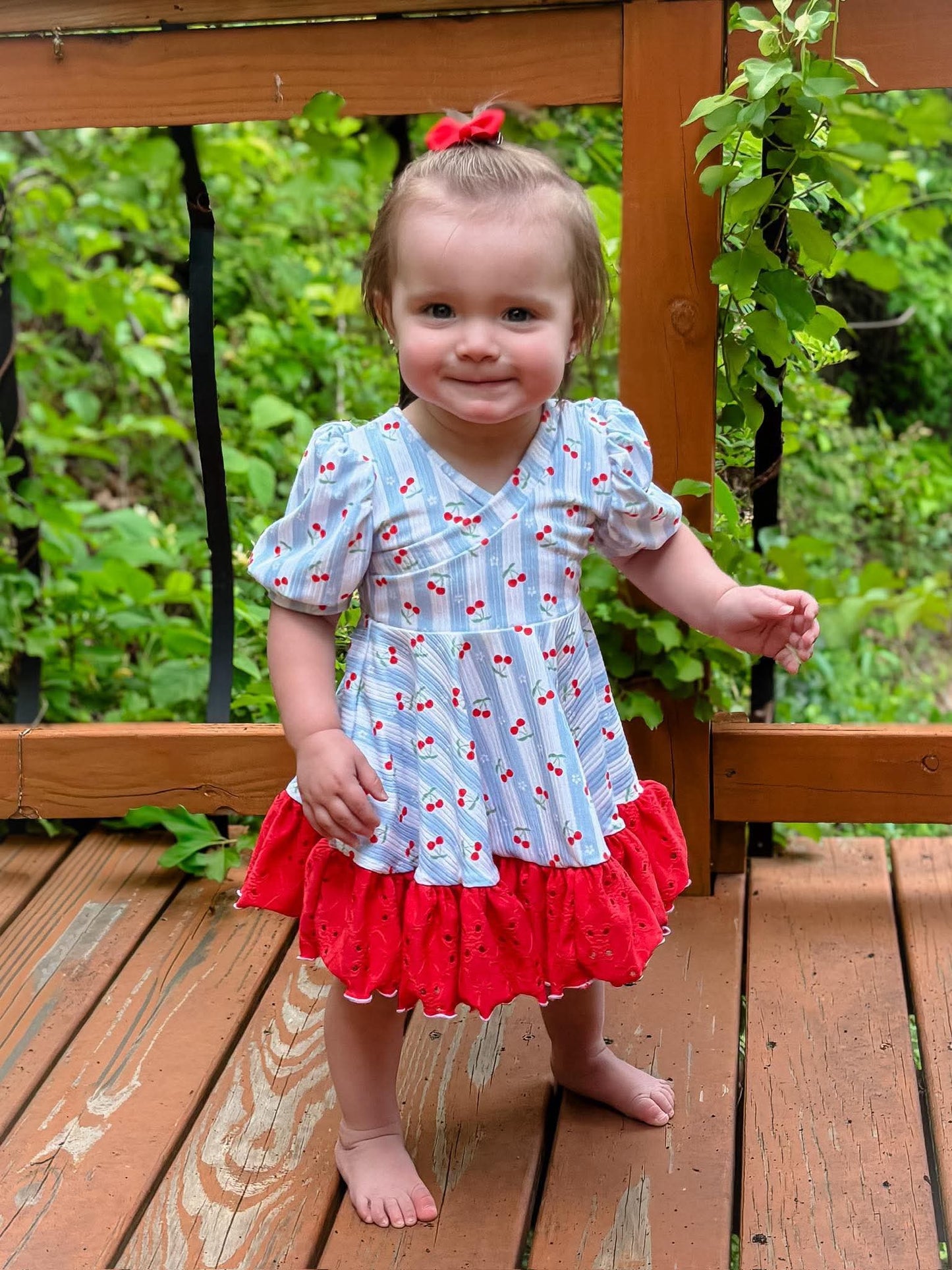 Custom Crossbody Ruffle Tunic Dress (upload file)