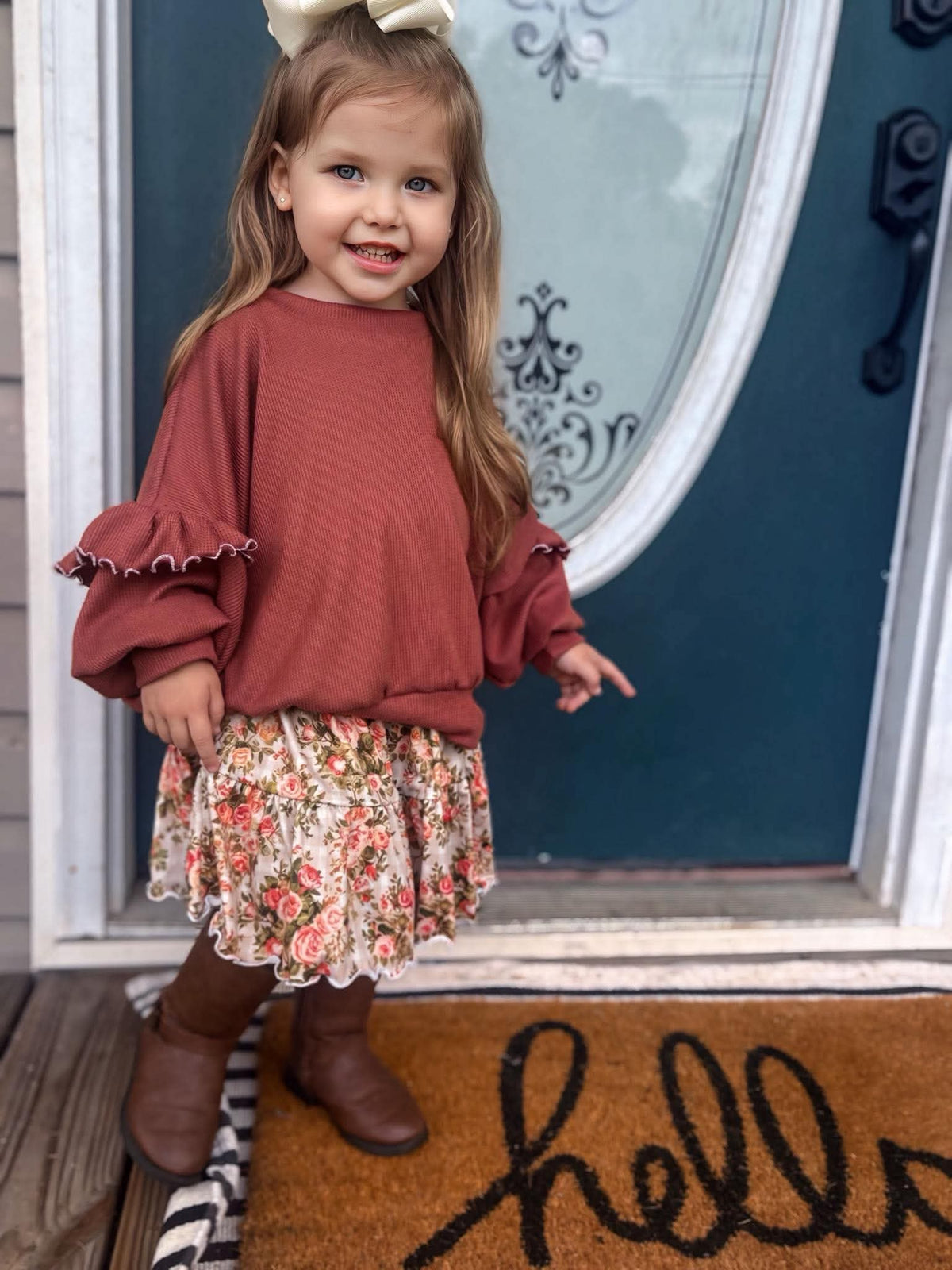 Custom Oversized Ruffle Sweater (upload file)