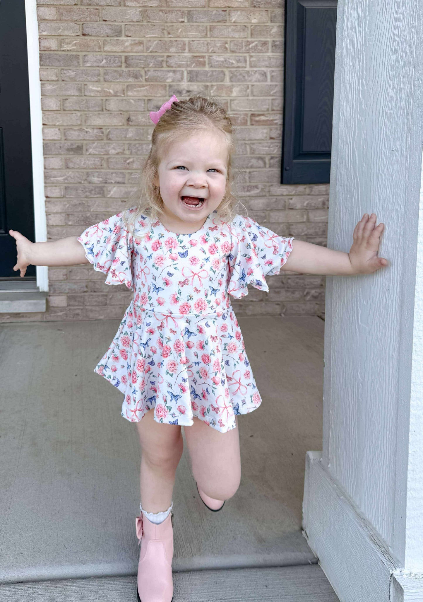 Custom Flutter Sleeve Brielle Bodysuit (upload file)