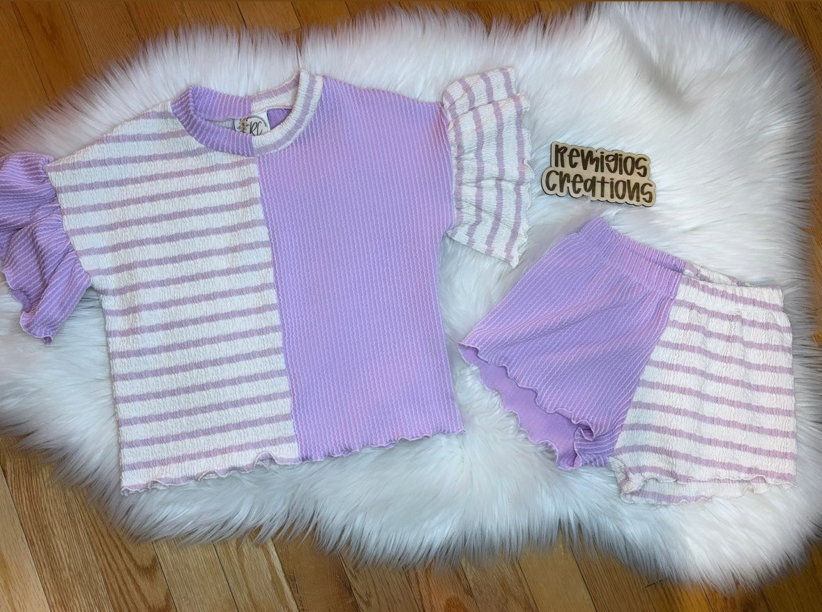 Custom Ruffle Lounge Top w/Breezy Shorts (upload file)