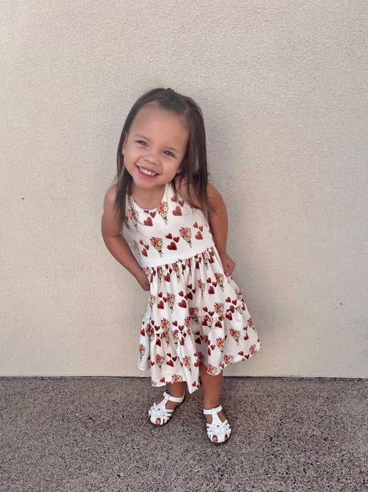 Custom Tunic Crossback Tier Dress (upload file)