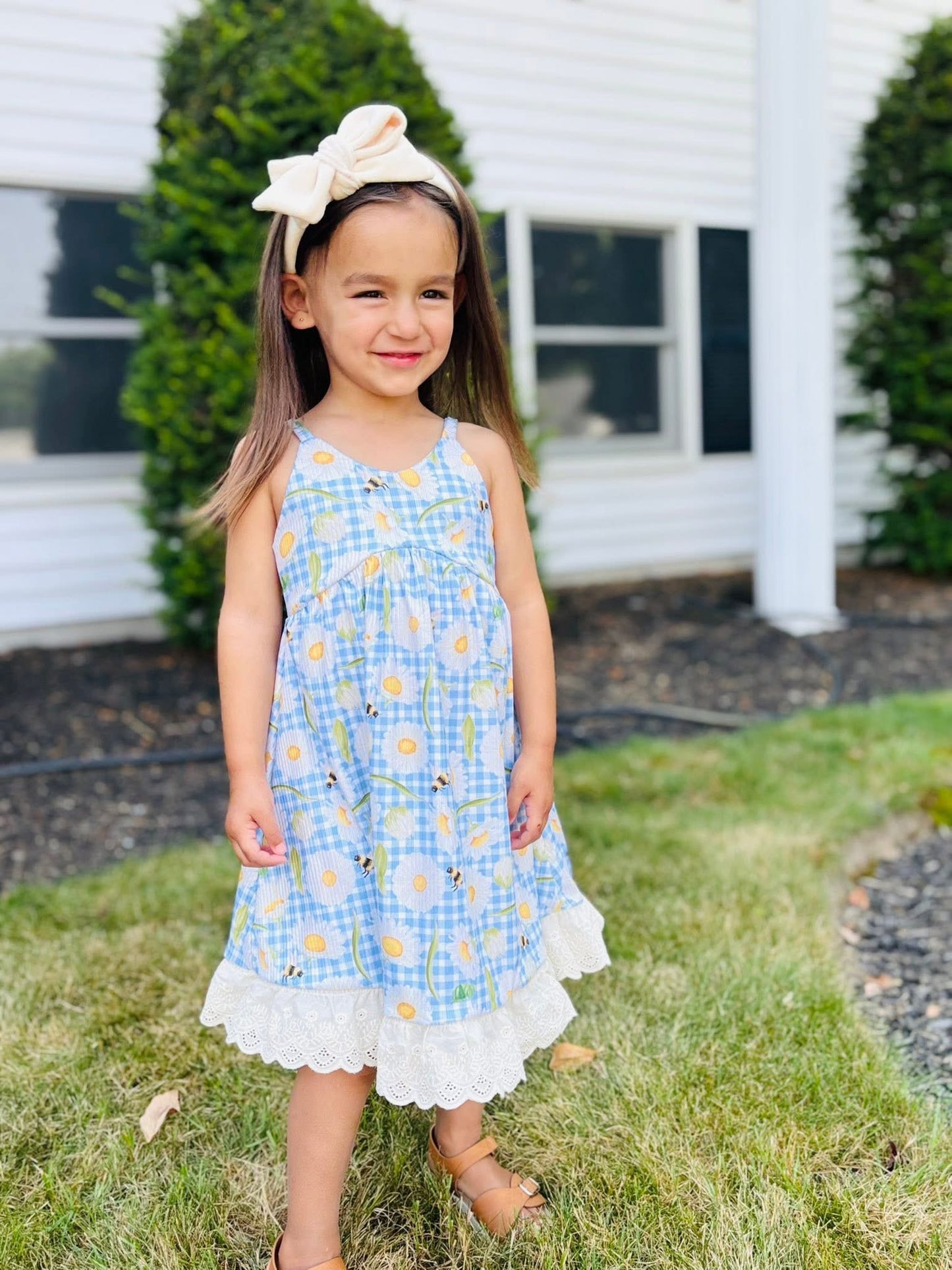 Custom Lace Ruffle Paxtyn Dress (upload file)