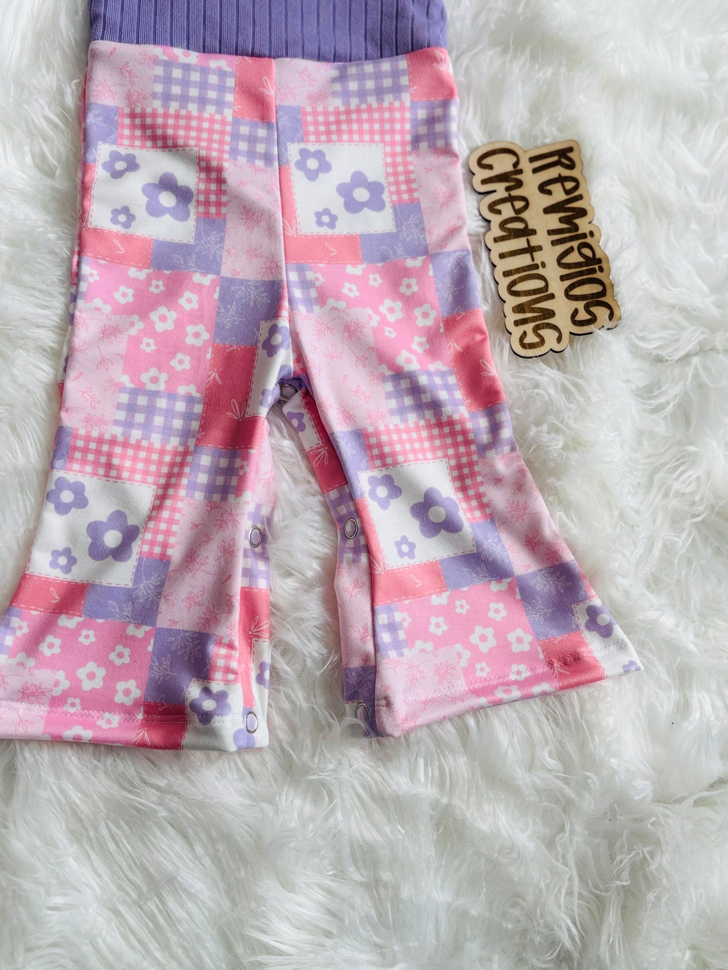 RTS 3-6 Tank Flare Romper w/snaps