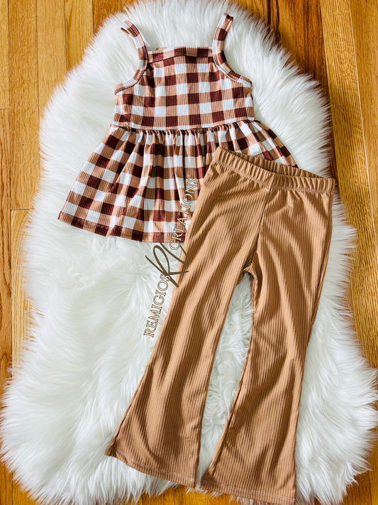 4T Cami Peplum w/Slim Flares