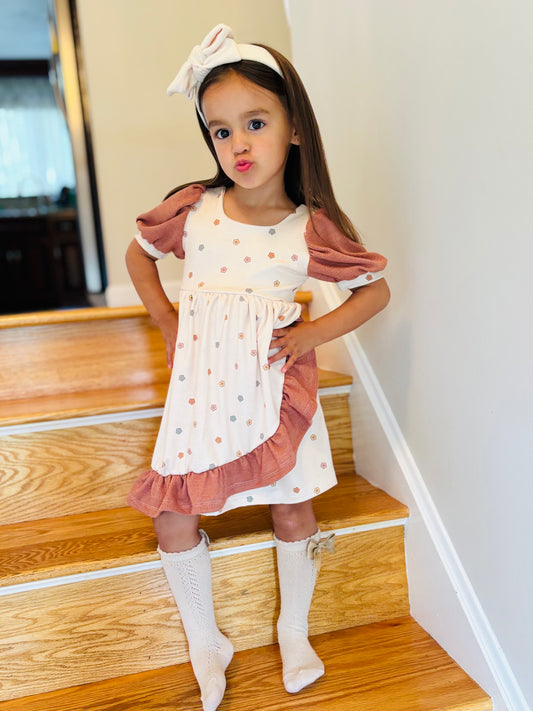 Custom Ruffle Petal Dress (upload file)