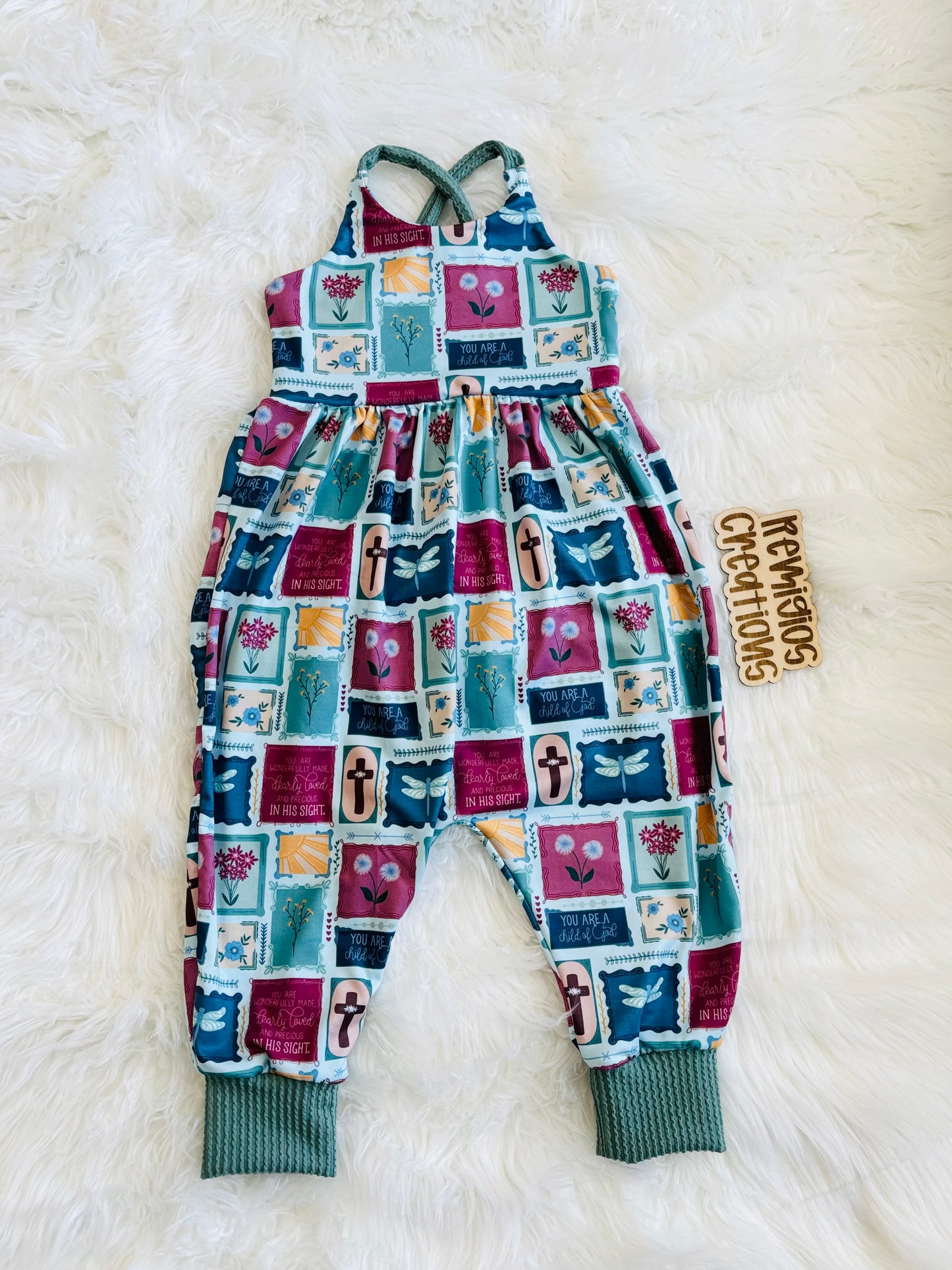 RTS 2T Drop Crotch Pants Romper