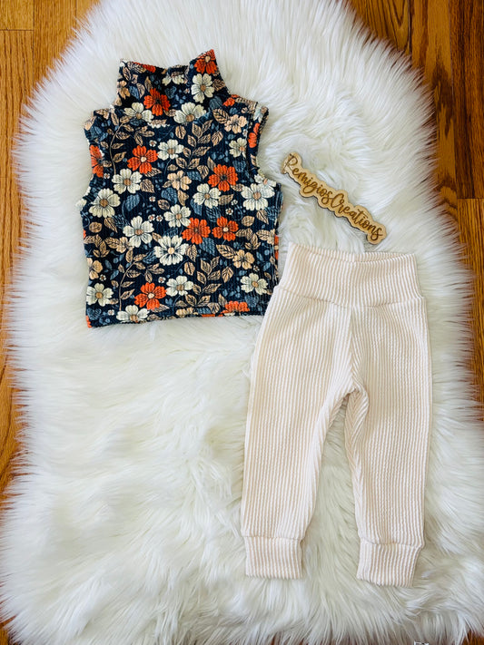 9-12 Moc Neck Tank w/Leggings
