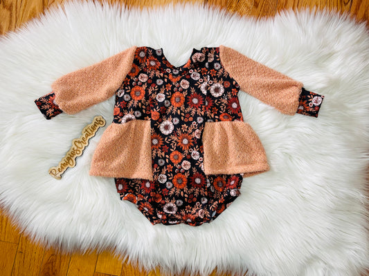 6-9 Violet Panel Romper