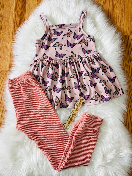 6Y Cami Peplum w/Leggings
