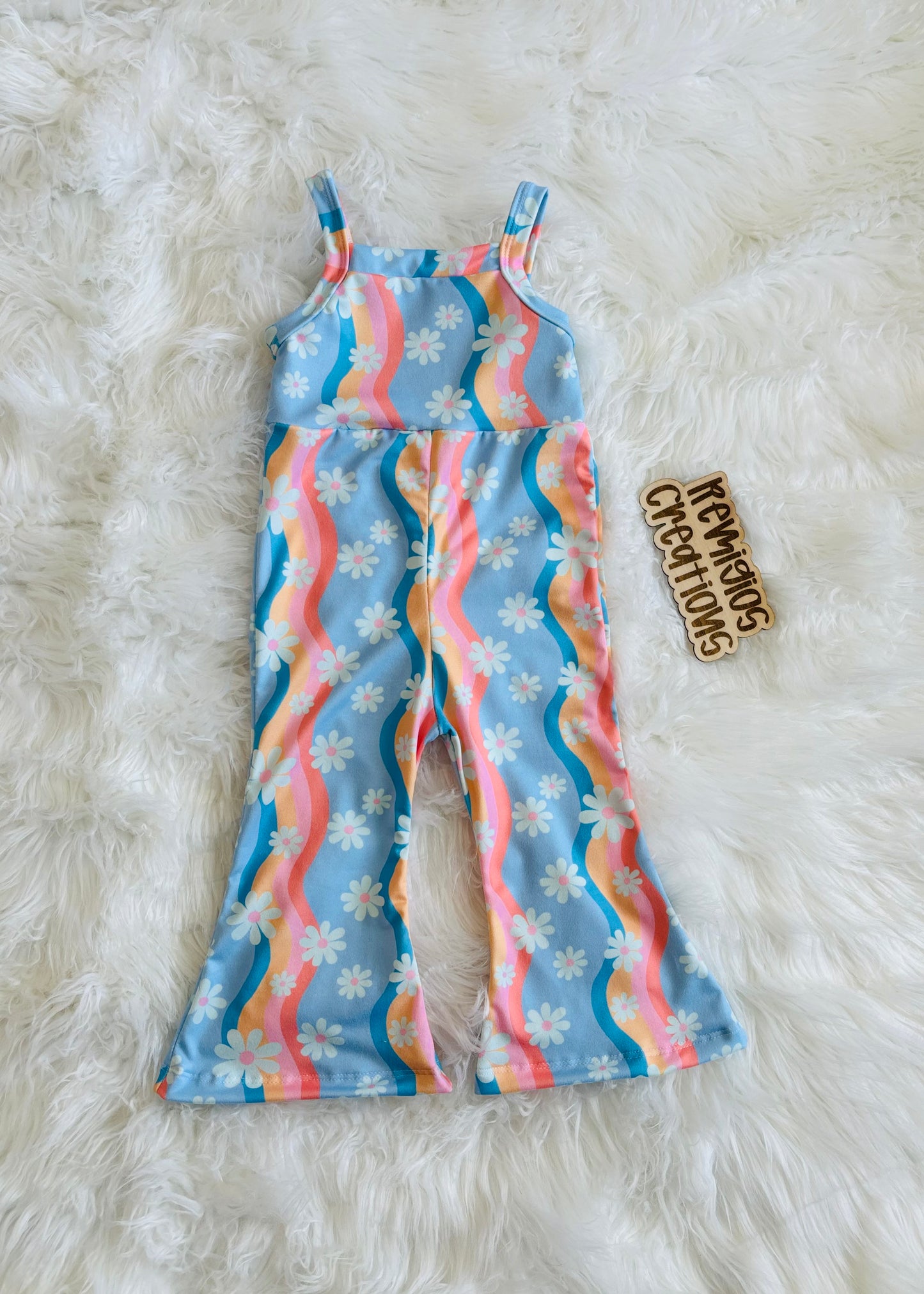 RTS 9-12 Cami Flare Romper