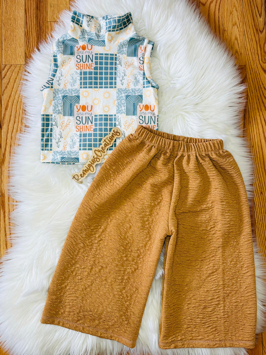 2T Moc Neck w/Flow Pants