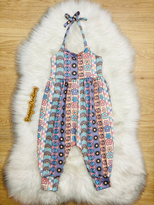 Groovy Patchwork Brielle Pants Romper