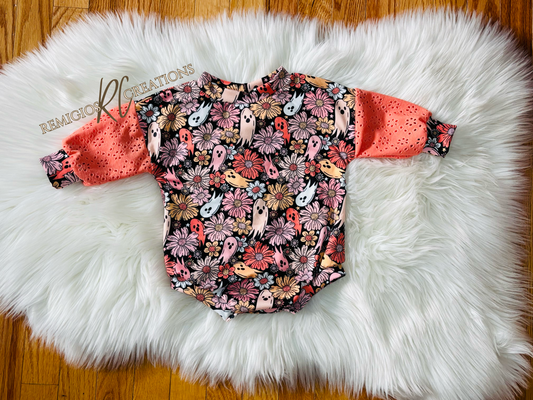 RTS 3-6 Sweater Romper (Runs big, size down)