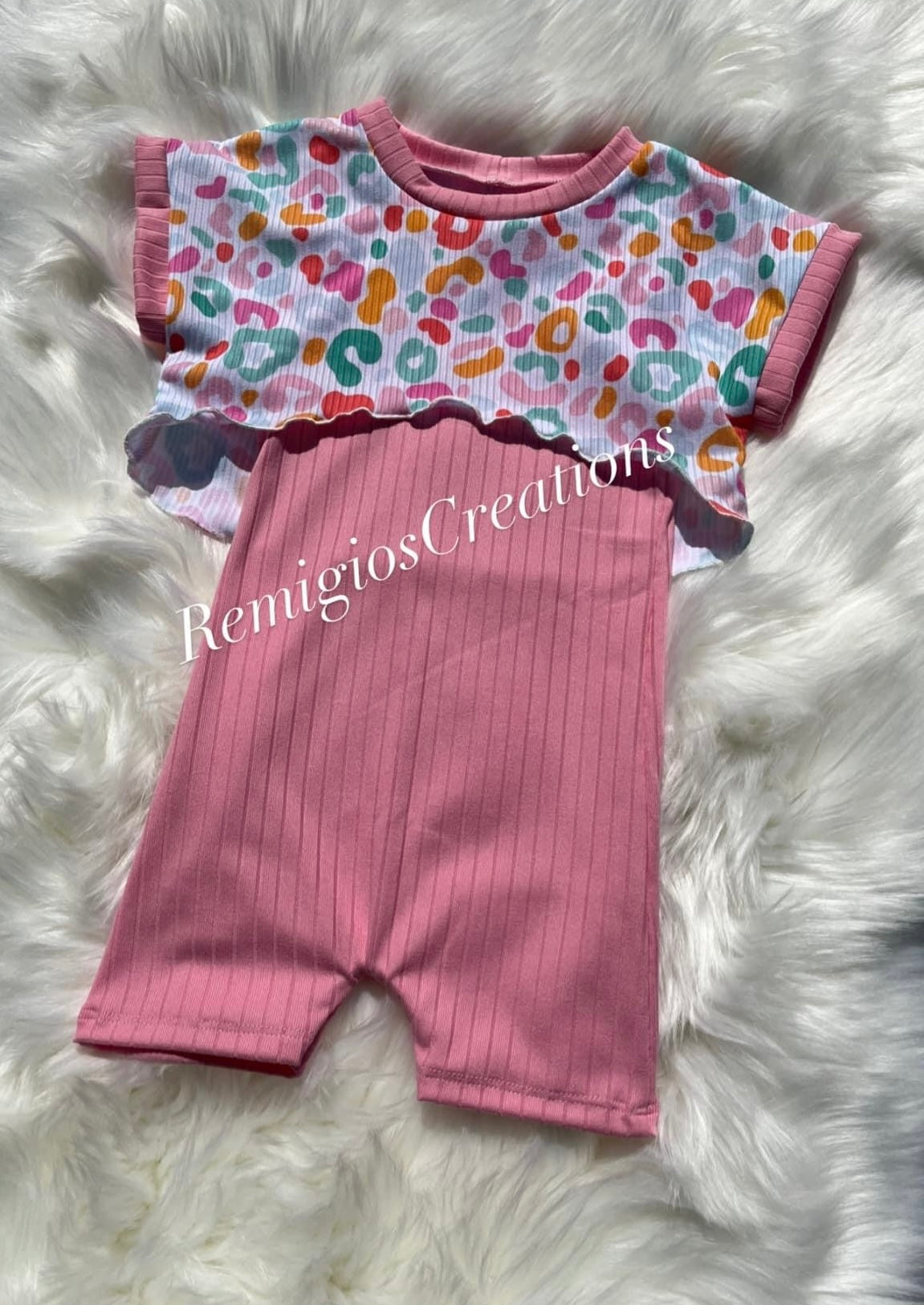 Ollie Romper w/SS Honey Top(upload file)