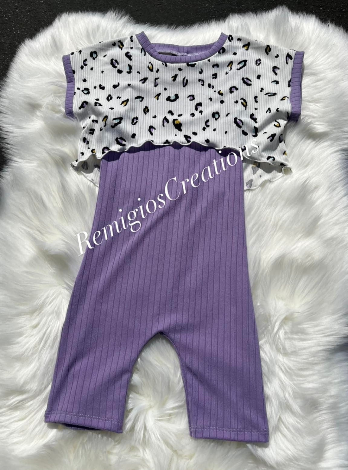 Ollie Romper w/SS Honey Top(upload file)