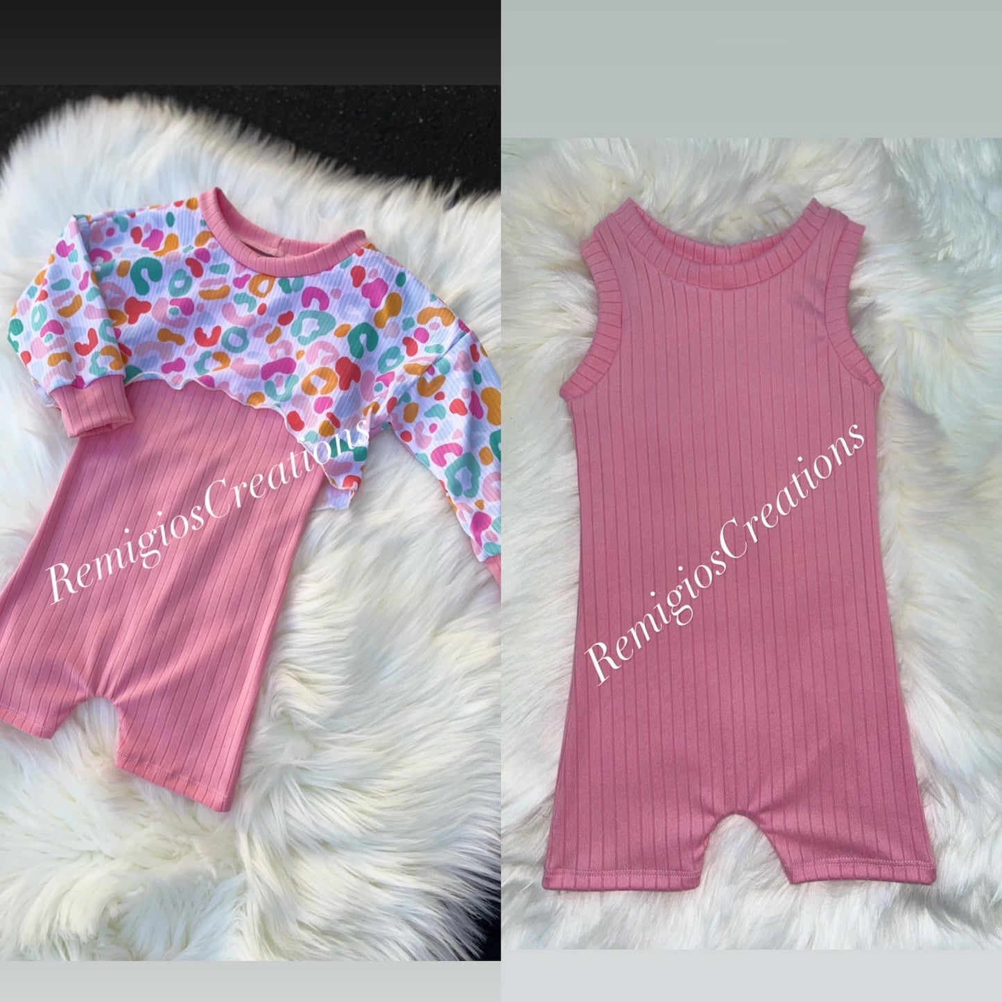 Custom Ollie Romper w/LS Honey Top (upload file)