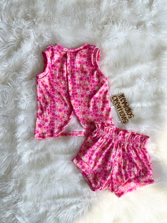 RTS 3T Zoelle Open Back Tank w/Paperbag Shorties