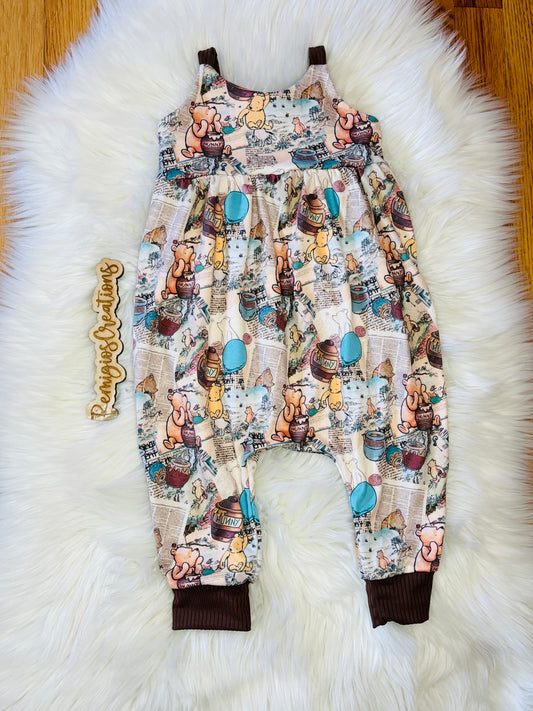 RTS 6 month Napa Romper (fits 9-12 best)
