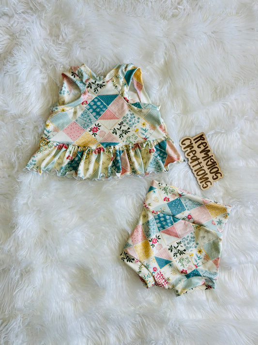 RTS 6-9 Ruffle Racer-Back Flowy Tank w/Bummies