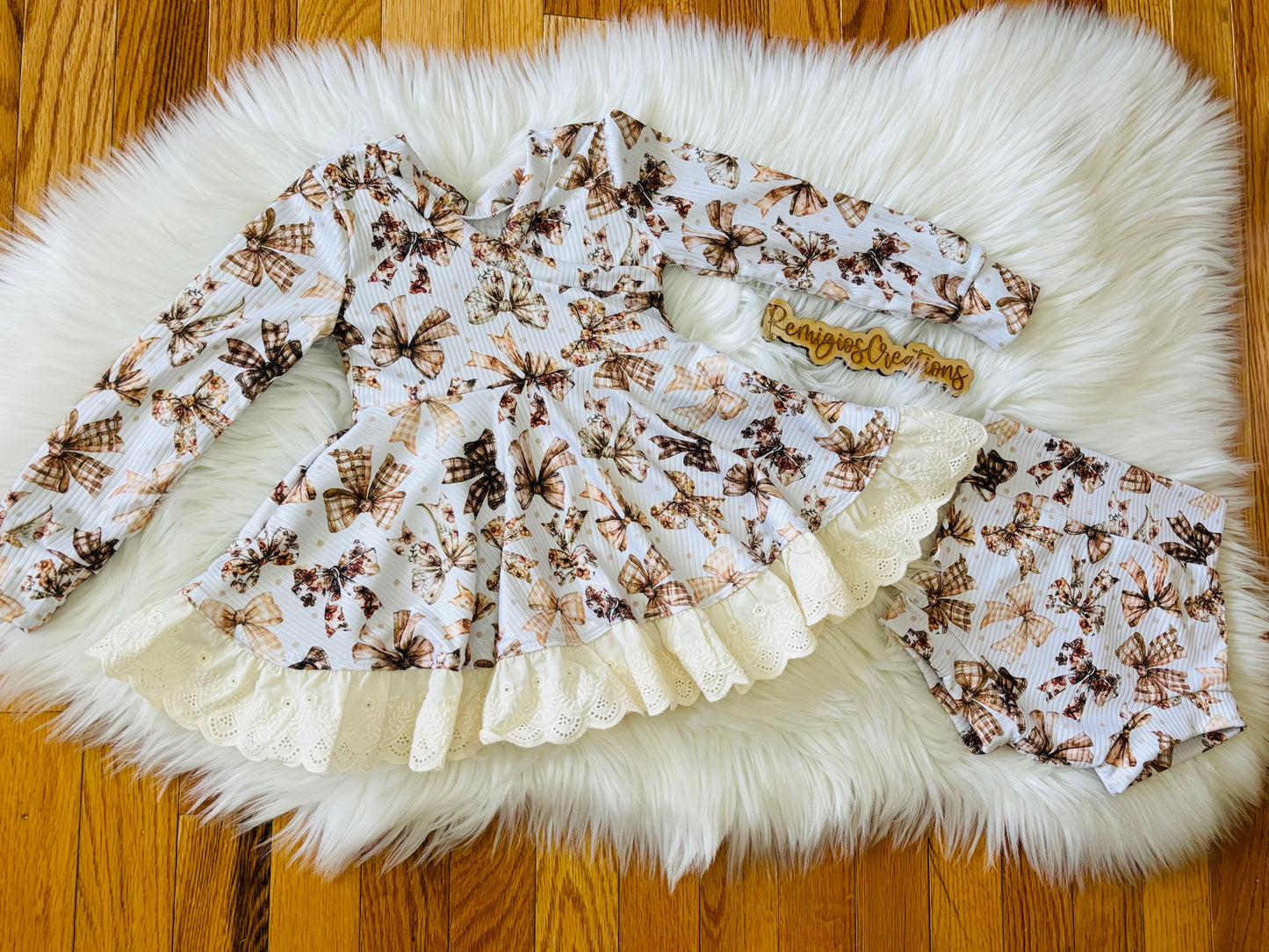 Custom Crossbody Ruffle Tunic Dress (upload file)