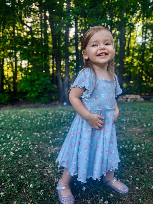 Custom Elastic Sleeve Belladonna Dress (upload file)