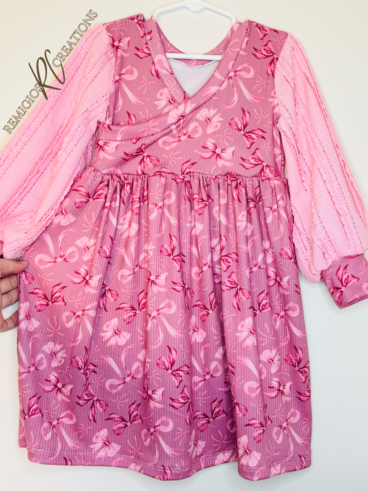 RTS 4T Long Puff Sleeve Dress