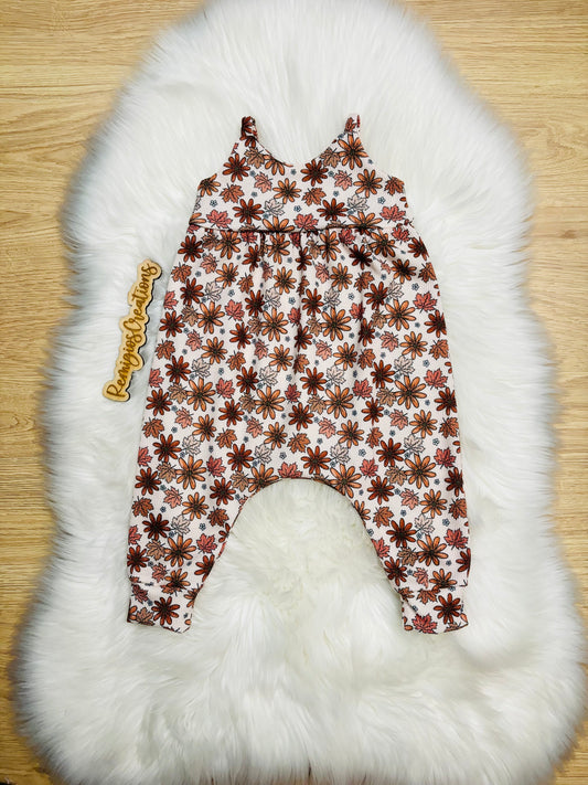 RTS 6 month Fall Waffle Napa Romper