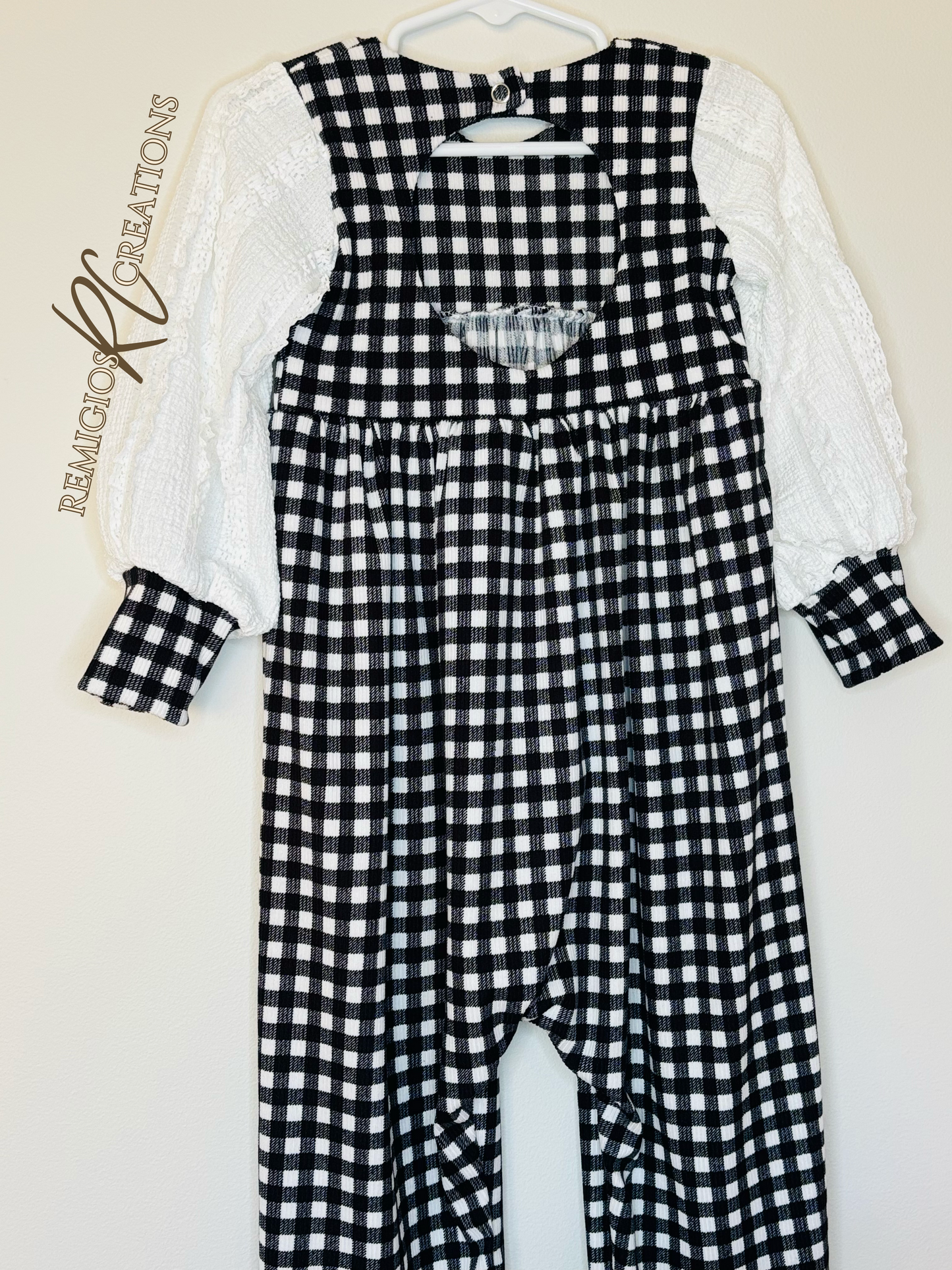 RTS 2T Long Puff Sleeve Ainsley Pants Romper