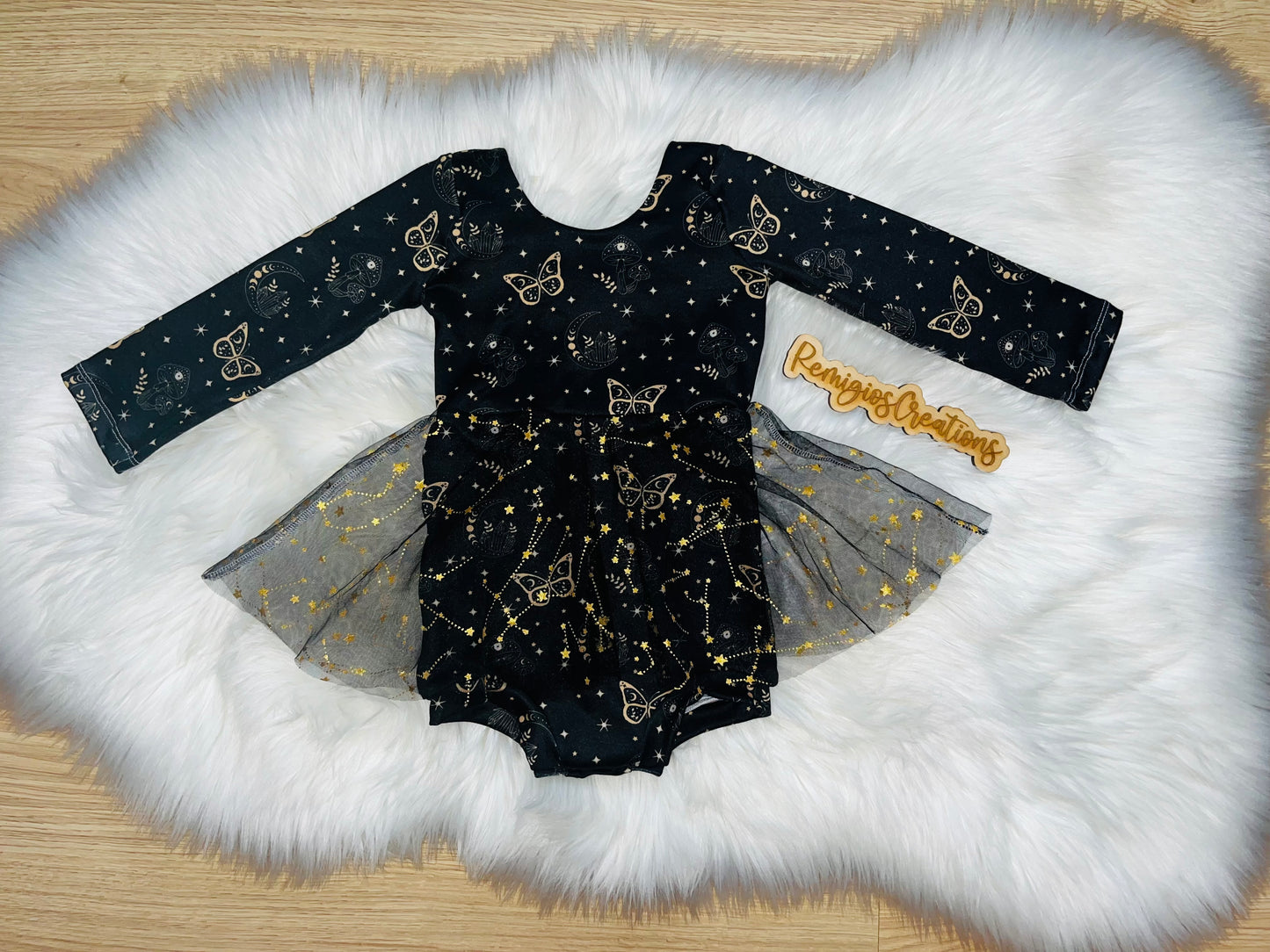 Black Moon Lace Long Sleeve Brielle Bodysuit