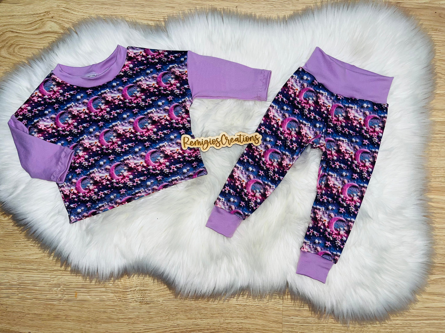 Embroidery Moon Leggings Lounge Set