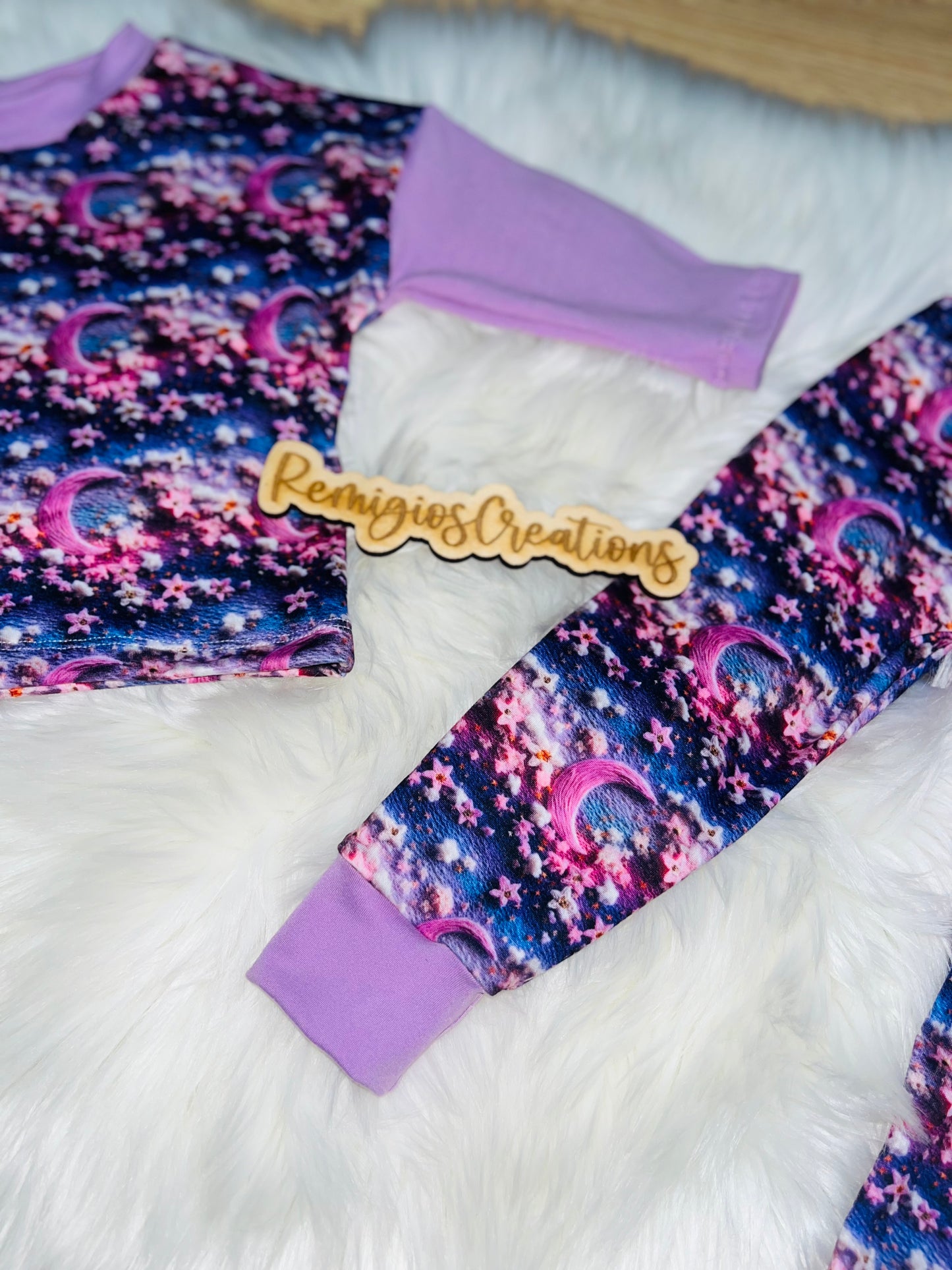 Embroidery Moon Leggings Lounge Set