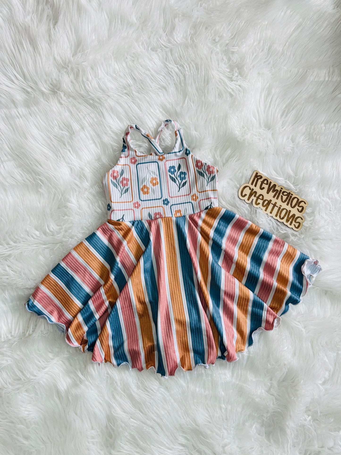 RTS 6-9 Crossback Tofino Dress w/Bodysuit