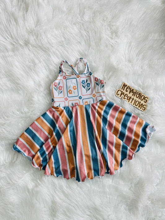 RTS 6-9 Crossback Tofino Dress w/Bodysuit