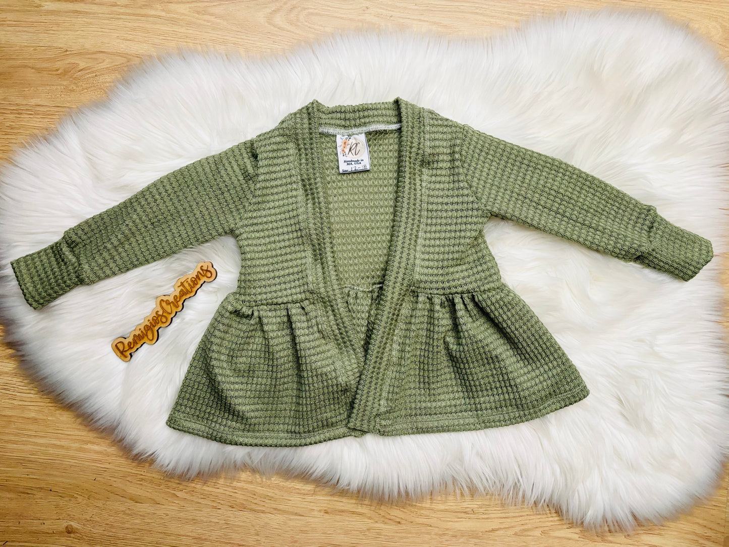 CUSTOM Ruffle Cardigan (upload file)