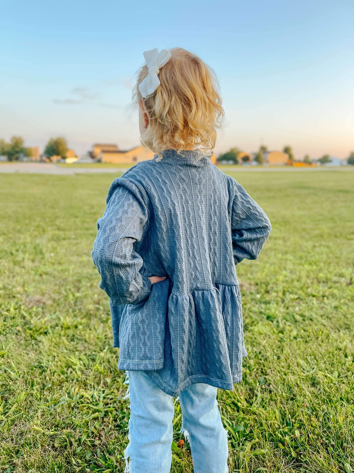 CUSTOM Ruffle Cardigan (upload file)