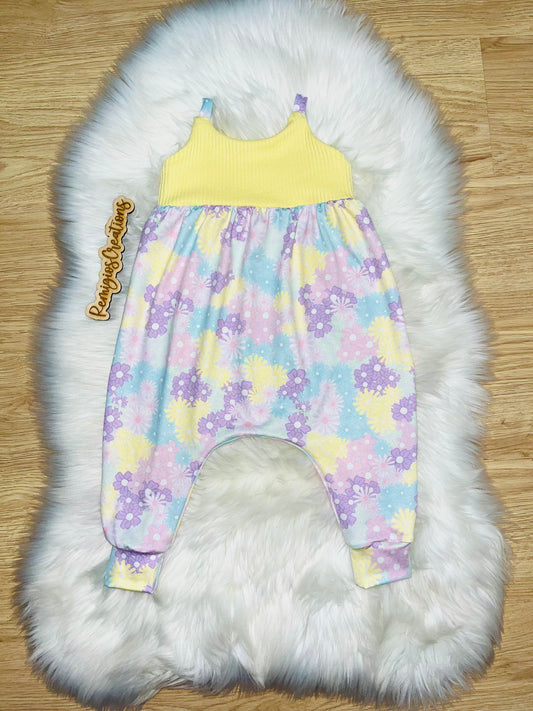 Bright Spring Floral Napa Romper